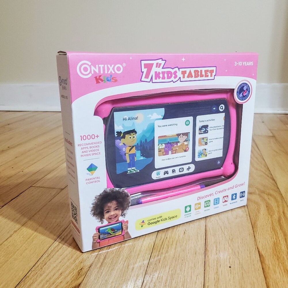 PINK CONTIXO 7in KIDS LEARNING TABLET W/DUAL CAMERA